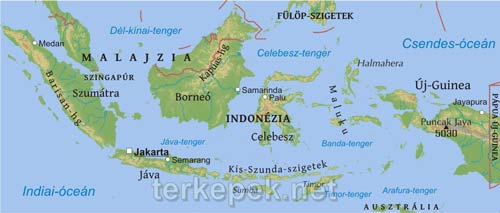 Indonézia domborzata és vízrajza